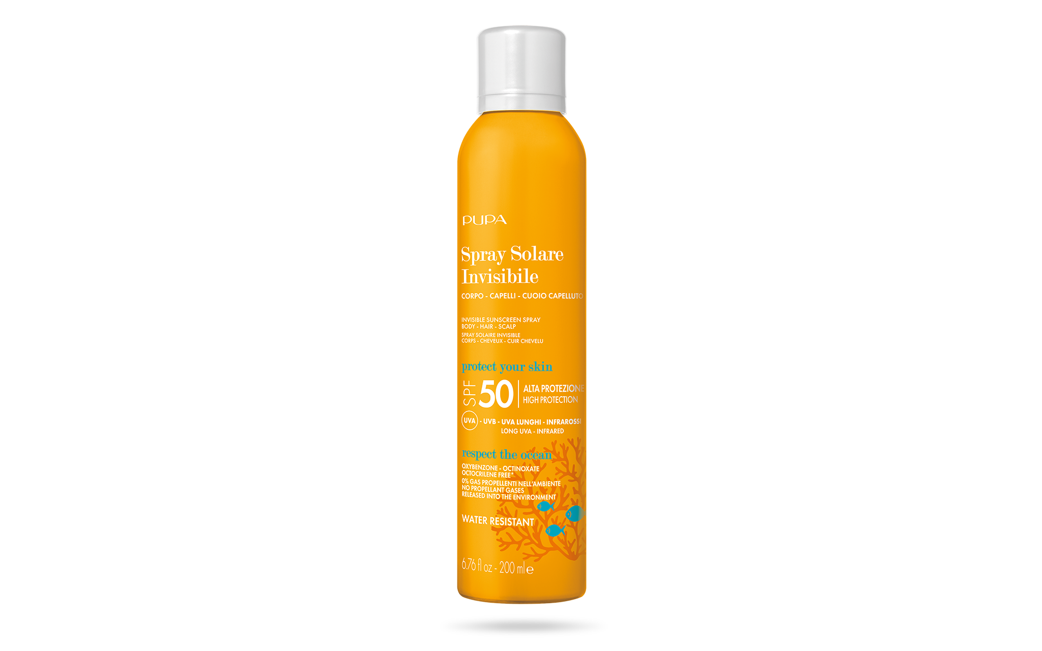 Invisible Sunscreen Spray SPF 50 (200 ml) - PUPA Milano